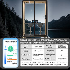 Cabine insonorisée 30 dB, cabine silencieuse, alliage d'aluminium, bureau, méditation, salle d'étude, fabricant CYSPACE Factory - Product Image 5