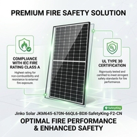 Module solaire bifacial de type N 645W à 670W, panneau monocristallin à 24,80% d'efficacité pour PV commercial
