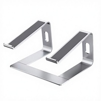Support pour ordinateur portable en aluminium métallique ergonomique, portable, réglable, 10-15,6 pouces, support de rehausseur pour ordinateur portable, compatible avec plusieurs ordinateurs portables, utilisation à domicile
