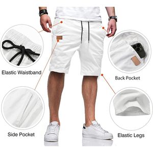 FOXA Mens Casual Cotton Twill <b>Cargo</b> Shorts Breathable With Pockets For Summer Wear - Product Image 3