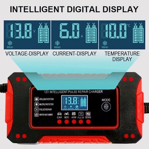 <span class=keywords><strong>Chargeur</strong></span> de <span class=keywords><strong>batterie</strong></span> intelligent <span class=keywords><strong>12V</strong></span> 6A avec réparation par impulsions pour batteries de voiture, moto, AGM, GEL, plomb-acide – <span class=keywords><strong>Chargeur</strong></span> <span class=keywords><strong>d</strong></span>'<span class=keywords><strong>entretien</strong></span> automobile - Product Image 5