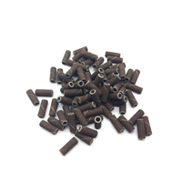 Haute qualité 3.0mm petits ongles outils de polissage marron bande de ponçage ongles manucure Mini bande de ponçage avec Logo personnalisé 100 pièces