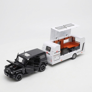 Set <span class=keywords><strong>de</strong></span> 32 Modelos <span class=keywords><strong>de</strong></span> Autos <span class=keywords><strong>de</strong></span> Aleación <span class=keywords><strong>a</strong></span> Escala con Remolque <span class=keywords><strong>de</strong></span> Campamento, Vehículo Todoterreno con Caja <span class=keywords><strong>de</strong></span> Almacenamiento, Vehículo Todoterreno Simulado - Product Image 6