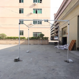 Aluminum <b>square</b> <b>adjustable</b> portable pipe and drape kit for wedding decoration - Product Image 4