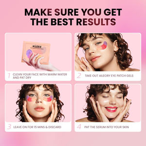 Natürliche Kollagen-Augenpads Dreifarbige Glitzer-Augengel-Pads gegen Augenringe, Geschwollene Augen, Tränensäcke und Falten - Product Image 6