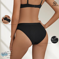 Leeyi boucle détachable période de flux lourd sous-vêtements Hipster 4 couches culotte menstruelle réutilisable femmes culotte menstruelle