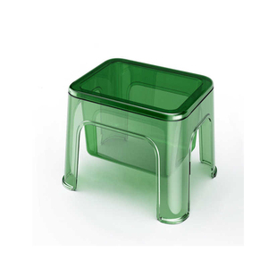 Modern Adjustable PET Square Footrest <strong>Stool</strong> <strong>with</strong> <strong>Storage</strong> Space Multi-Use Small Side Table for Home - Product Image 5