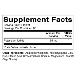 RTS con etiqueta, tabletas de yoduro de potasio, yoduro de potasio, pastillas yodadas de yoduro de potasio, yodato - Product Image 5