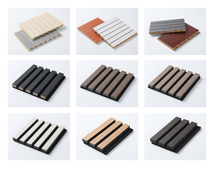 Panneau acoustique MDF de bonne qualité 18 mm, durable, isolation thermique, style bois moderne, design 3D pour bureau, hôtel - Product Image 2