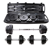 Haute qualité personnalisable Gym Fitness barre d'haltères poignée d'haltère unisexe anti-dérapant poids réglable fer pour un usage domestique