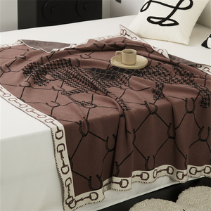 Manta tejida con diseño de caballo de estilo retro y moderno de nuevo diseño para decoración del hogar <span class=keywords><strong>HFS</strong></span> - Product Image 4