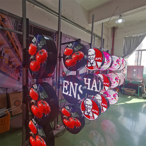 Công ty in ấn tùy chỉnh độ phân giải cao Độ phân giải màu có thể thay đổi Vòng LED biển hiệu màn hình quảng cáo với khung - Product Image 6