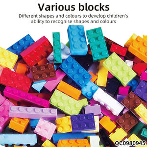 Juguetes Desarrollo intelectual Regalos <span class=keywords><strong>Kidd</strong></span> Early Educational Cartoon Train Ensamblado Technical Mini Bricks Building Blocks - Product Image 3