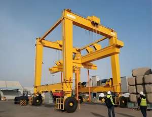 Produksi pabrik ban karet gantry crane <span class=keywords><strong>25T</strong></span> roda karet gantry crane kualitas tinggi lintas gantry crane - Product Image 3
