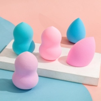 Éponge de Maquillage Professionnelle de Haute Qualité à Faible MOQ, Personnalisable avec Logo, Colorée, pour Fond de Teint, Vente en Gros