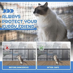 Red de Protección Reforzada para Palomas y Gatos con Alambre de Acero Inoxidable, Malla de Seguridad para Exteriores Resistente a la Intemperie - Product Image 3