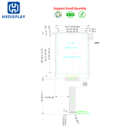 Modul Layar LCD TFT IPS 2.8 Inci Resolusi 240*320 QVGA IC Driver ILI9341V Antarmuka SPI MCU Sudut Pandang Penuh