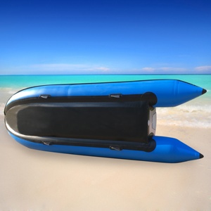 Goboat GTK370 Kayak gonflable en PVC de 3,6 m (12 pieds) pour la pêche, le sport et la navigation, vente directe usine, moteur 5 CV, bateau pliable pour 2 personnes, Rowin - Product Image 3
