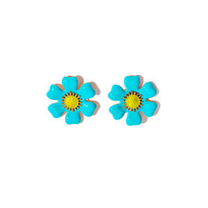 Fashion <b>Stud</b> <b>Earrings</b> 316L Stainless Steel PVD Gold Plating Sustainable Resistant Flower Design - Product Image 1
