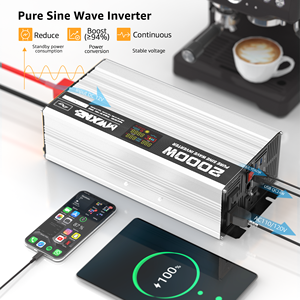 Onduleur de voiture d'entrepôt américain à onde sinusoïdale pure 1000W 2000W <span class=keywords><strong>3000W</strong></span> 12V DC à AC 110V 120V <span class=keywords><strong>Convertisseur</strong></span> de puissance - Product Image 5
