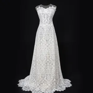 59-662 White Eyelash Lace Length 3M Panel Chantilly Lace Fabric Veil Dress Costume Craft Making
