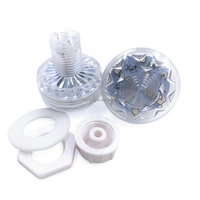 Source de lumière ponctuelle extérieure 45 mm AC 24V 110V, pixels LED RVB préprogrammés pour l'éclairage des manèges de fête foraine