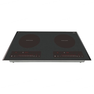 เตาไฟฟ้าแบบฝัง ดีไซน์หรูหราใหม่ ปี 2025 กันน้ำ พร้อมเตาแม่เหล็กไฟฟ้า 2 หัวเตา - Product Image 1