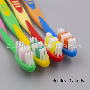 Cepillo de dientes de cerdas suaves hecho a medida, de doble color, para niños, 18.3 cm, cepillo de dientes manual JSM10772 - Product Image 4