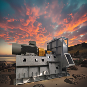 Sopladores de aire de ventiladores de tiro forzado centrífugos de alta presión OEM de acero inoxidable de fabricante de China para arroz de paja de trigo de maíz de grano - Product Image 1