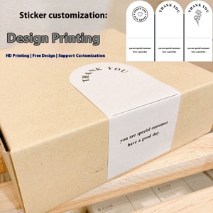 Водонепроницаемые наклейки для упаковки логотипа на заказ для подарочных пакетов и подарочных коробок наклейки с логотипом на заказ для упаковки подарков - Product Image 6
