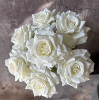 7 Têtes Soie Artificielle Rose Bouquet De Mariage Arrangement Floral Rose Rose Fête Des Mères Noël Nouvel An Nouvel An Chinois