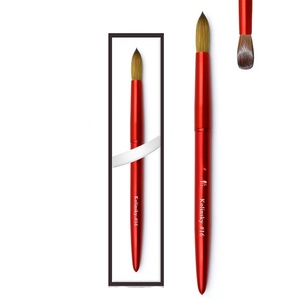 Pinceau à ongles en acrylique Kolinsky de haute qualité, très vendu, pour le nail art, 100% professionnel, fabrication sur mesure OEM/ODM - Product Image 3
