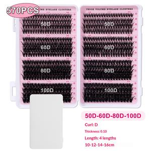 <span class=keywords><strong>Pestañas</strong></span> <span class=keywords><strong>Postizas</strong></span> Segmentadas Semimanuales Estilo Europeo y Americano, Gruesas y Alargadas, Personalizables <span class=keywords><strong>con</strong></span> Cajas para <span class=keywords><strong>Pestañas</strong></span> - Product Image 6