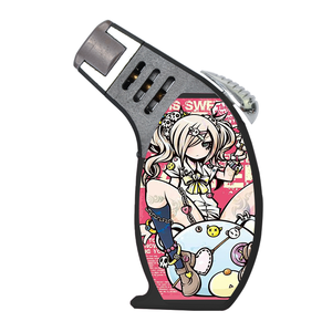 Cigarette Portable de haute qualité Logo personnalisé torche oblique briquet Jet flamme pour la vente en gros - Product Image 3