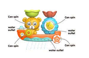 Preescolar aprendizaje giratorio agua baby shower bañera juguete dibujos animados oso baño rociar juguetes preescolar baño divertido <span class=keywords><strong>juego</strong></span> - Product Image 5