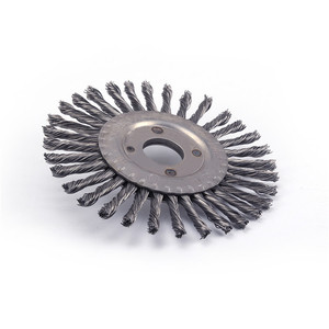 5 Inch Industrial Grade Steel <b>Wire</b> <b>Brush</b> OEM M14 5/8"-11 Thread Weld Cleaning Spatter Removal Deburring - Product Image 5