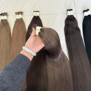 Extensiones de Cabello Humano Natural de Color Marrón Más Vendidas, Sedosas y Lisas, con Cutícula Alineada, Tejido de Cabello Humano Real, <span class=keywords><strong>Estenciones</strong></span> Cabello Humano Natural - Product Image 5