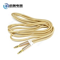 Extensión de cable de audio AUX macho a macho de 3,5mm para accesorios de conector de audio de coche