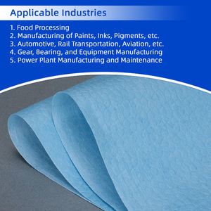 Rotolo di tessuto non tessuto Spunlace <span class=keywords><strong>blu</strong></span> Wipestar, salviette senza polvere ad alta assorbenza per la pulizia industriale e la lavorazione alimentare - Product Image 2