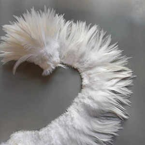 Bán Buôn Trắng Yên Ngựa Dậu Lông Strung Đôi Khâu Dậu Lông Cho Fly Câu Cá Fly Buộc Lông - Product Image 5