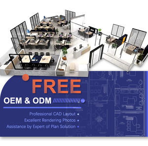 Escritorio Ceo de oficina personalizado, diseño de personal, mesa de trabajo, muebles, particiones, cubículo de oficina, mesa auxiliar de estudio, Partición de estación de trabajo - Product Image 6