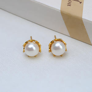 ต่างหูเงินแท้ S925 รูปทรงหยดน้ำ ลายโคลเวอร์ แบบกึ่งสำเร็จรูป พร้อมถาดอุปกรณ์ทำเครื่องประดับ DIY ไข่มุกสั่งทำได้ รุ่น 1172 - Product Image 3