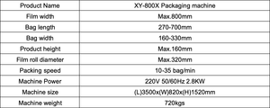เครื่องบรรจุภัณฑ์ฟิล์มห่ออาหารอัตโนมัติ SPK800X ความแม่นยำสูง 35 ถุง/นาที สำหรับขนมปัง ผลไม้ ช็อกโกแลตบาร์ - Product Image 6