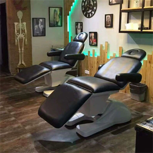 Camilla de Masaje y <span class=keywords><strong>Spa</strong></span> Eléctrica de 3 Motores, Totalmente Negra, para Hotel, Salón de Belleza Facial, Podología, Estética y Tatuajes - Product Image 5