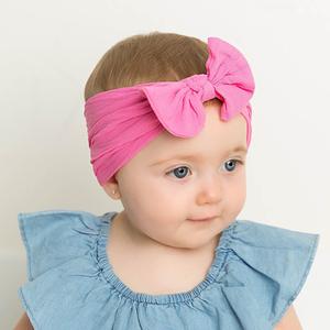 Vente Chaude 31 Couleurs Accessoires Cheveux Bébé Nœud en Nylon Doux Bandeau pour Cheveux d'Enfant Bébé - Product Image 5