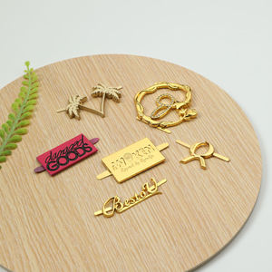 Personalized Metal Logo <b>Labels</b> for Luxury Clothing Low Cost Factory Wholesale Support Custom Design Fast Delivery Time - Product Image 1