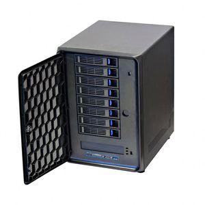 Carcasa para Servidor de Almacenamiento NAS, Mini <span class=keywords><strong>ITX</strong></span> Portátil, Chasis de Servidor de 8 Bahías con Intercambio en Caliente para Almacenamiento en la Nube - Product Image 2