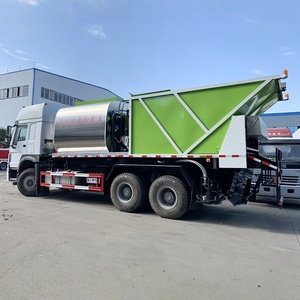 รถบรรทุกปูยางมะตอย HOWO 6x4 สำหรับงานซีลถนนกรวด/รถเกลี่ยยางมะตอย HOWO สำหรับขาย - Product Image 5