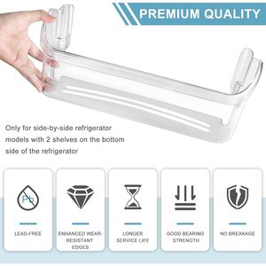 Repuesto de Estante para Puerta de Refrigerador 242126602, Plástico Resistente, Compatible con Uso Doméstico - Product Image 2