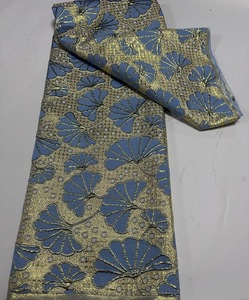 Sang trọng ưa thích sexy thân thiện với môi nặng Polyester đính cườm thêu lưới sequin ren vải handmade phi French Wedding Dress - Product Image 2